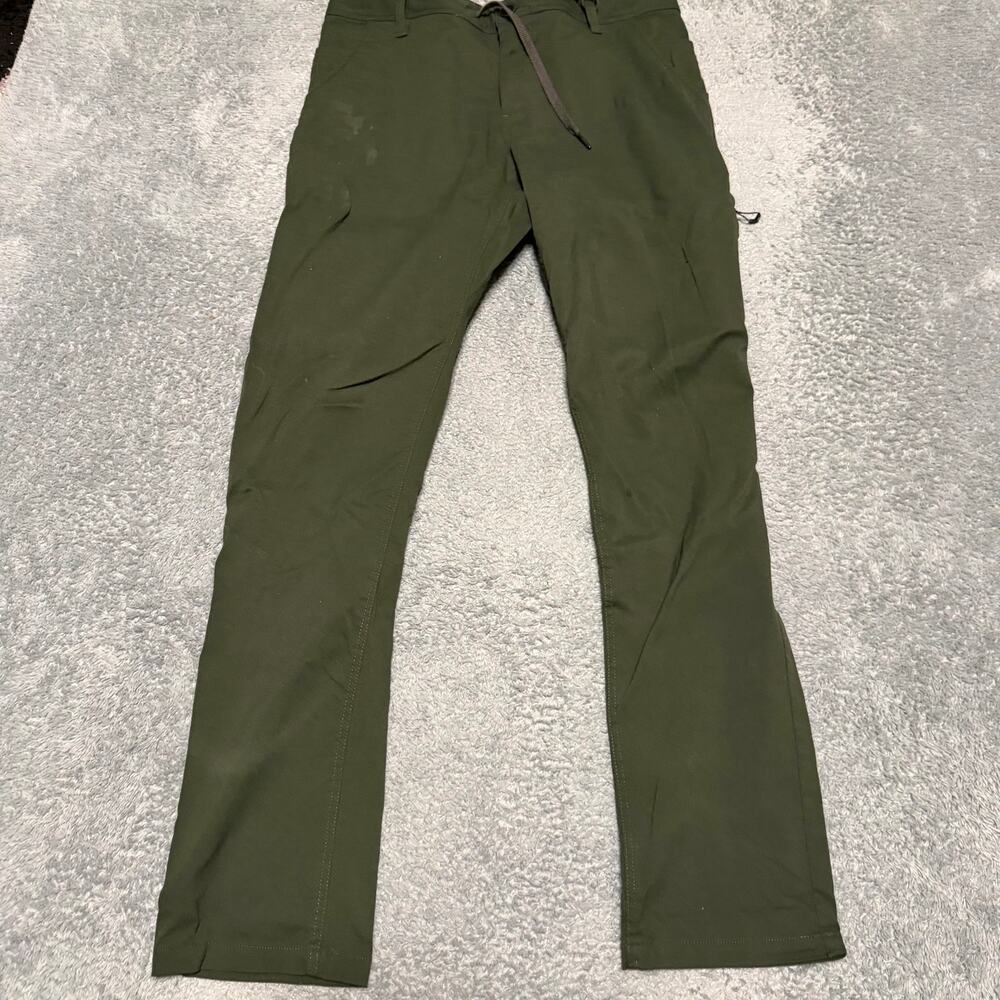 686 Everywhere Multi Shell Slim Fit Pants Mens 34 x32 Green Chino Hiking **